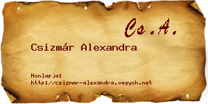 Csizmár Alexandra névjegykártya